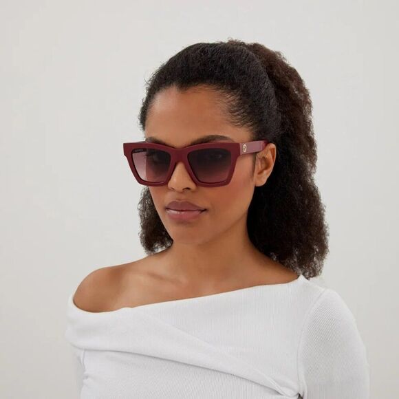 SALE! NEW Gucci GG1714S 005 Rose Pink Brown Gradient Women Square Sunglasses main image 7